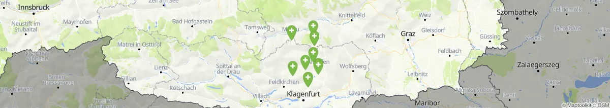 Kartenansicht für Apotheken-Notdienste in der Nähe von Metnitz (Gemeinde, Kärnten) (83)